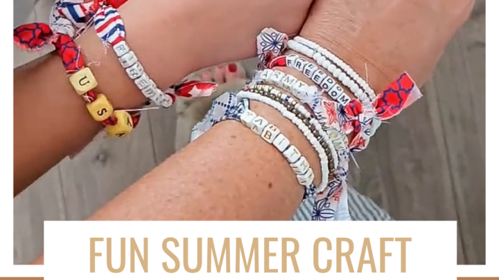 Fun Summer Craft Easy Kid Friendly DIY Americana Bracelets