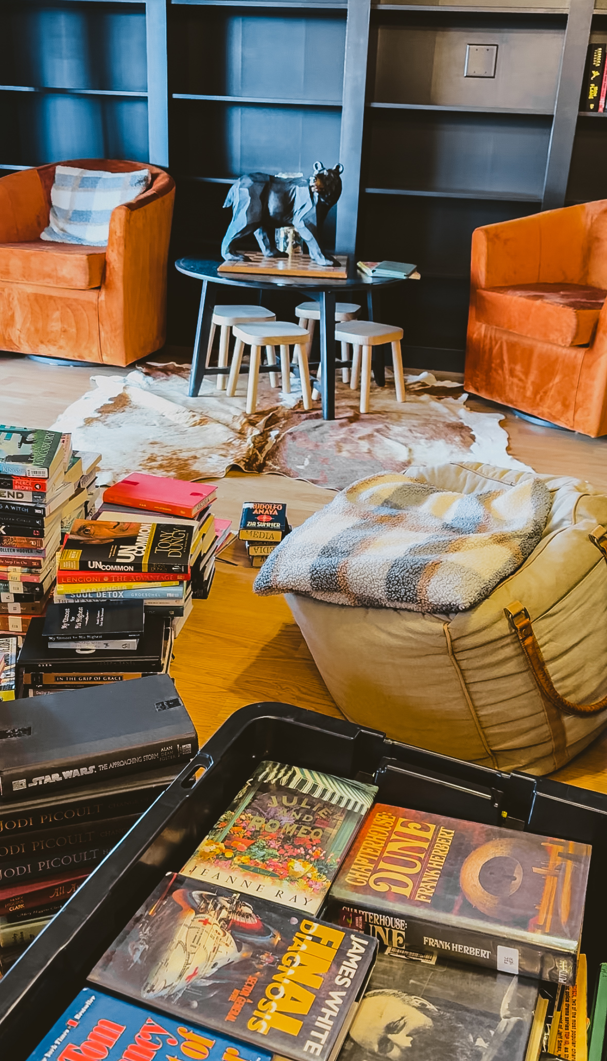 Adding books, books and more books to library