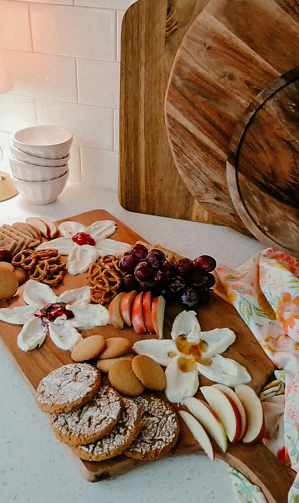 Cream Cheese Sweet Spring Charcuterie Board