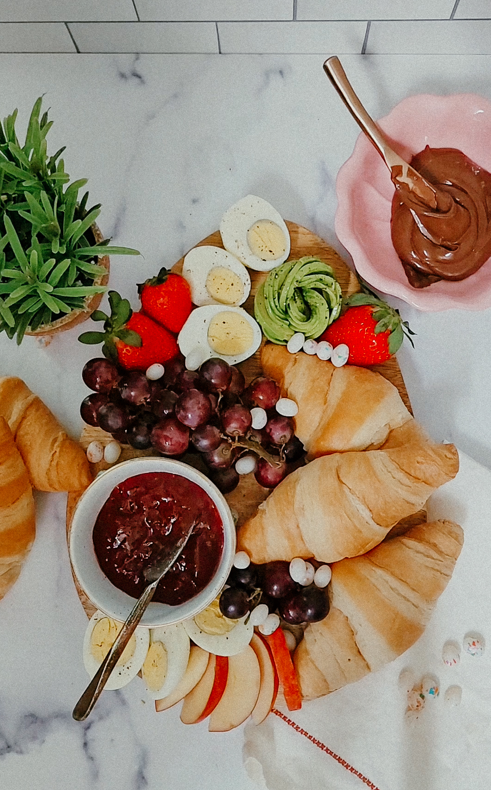 Breakfast Spring Charcuterie Board
