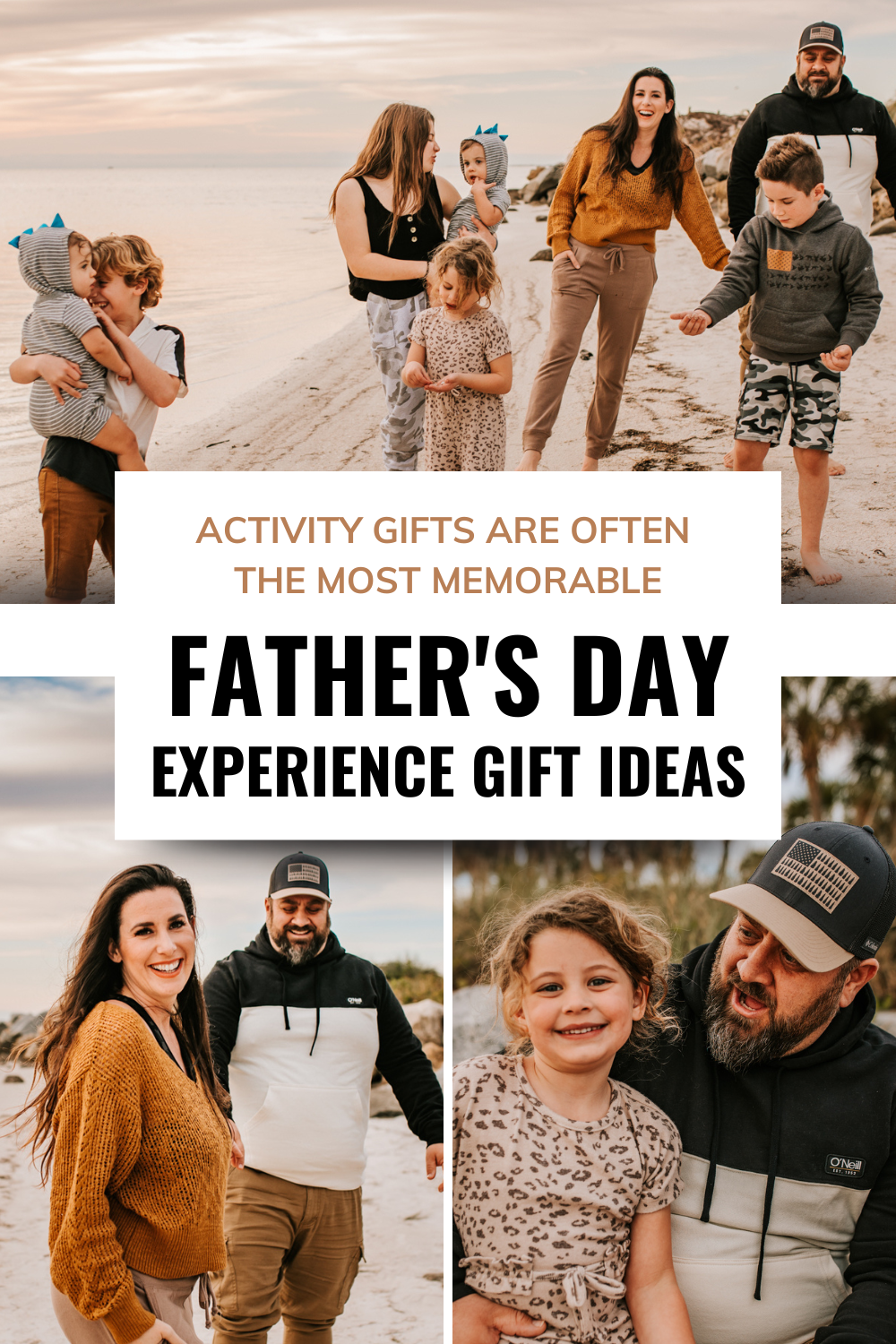 Father's Day Experience Gift Ideas. Activity gifts are often the most memorable. Celebrate dad this Father's Day with a fun activity instead of more stuff