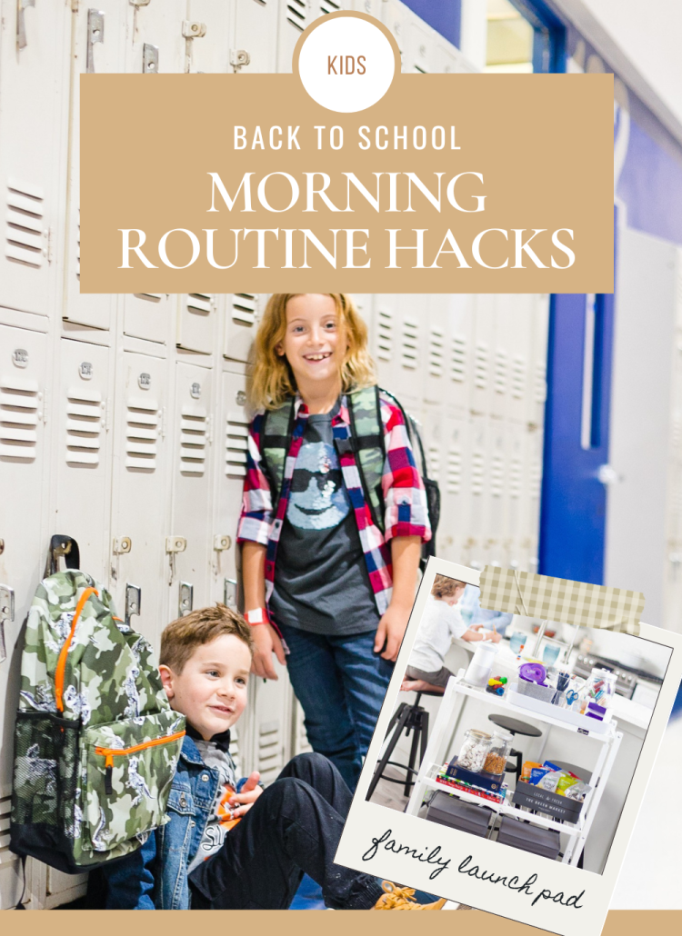 Make your Back-to-School Morning Routine run extra smooth with these easy hacks. We are sharing how we made our family's launch pad. It has transformed our school mornings.