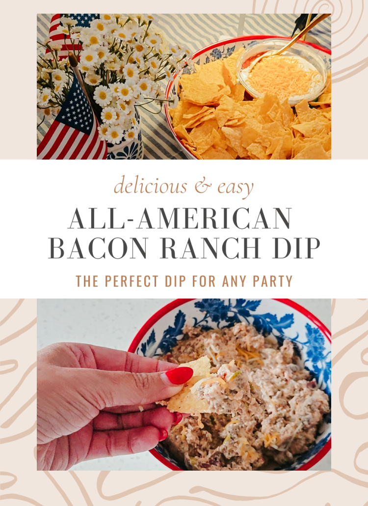 Try this delicious and easy All-American Bacon Ranch Dip Recipe at your next party.