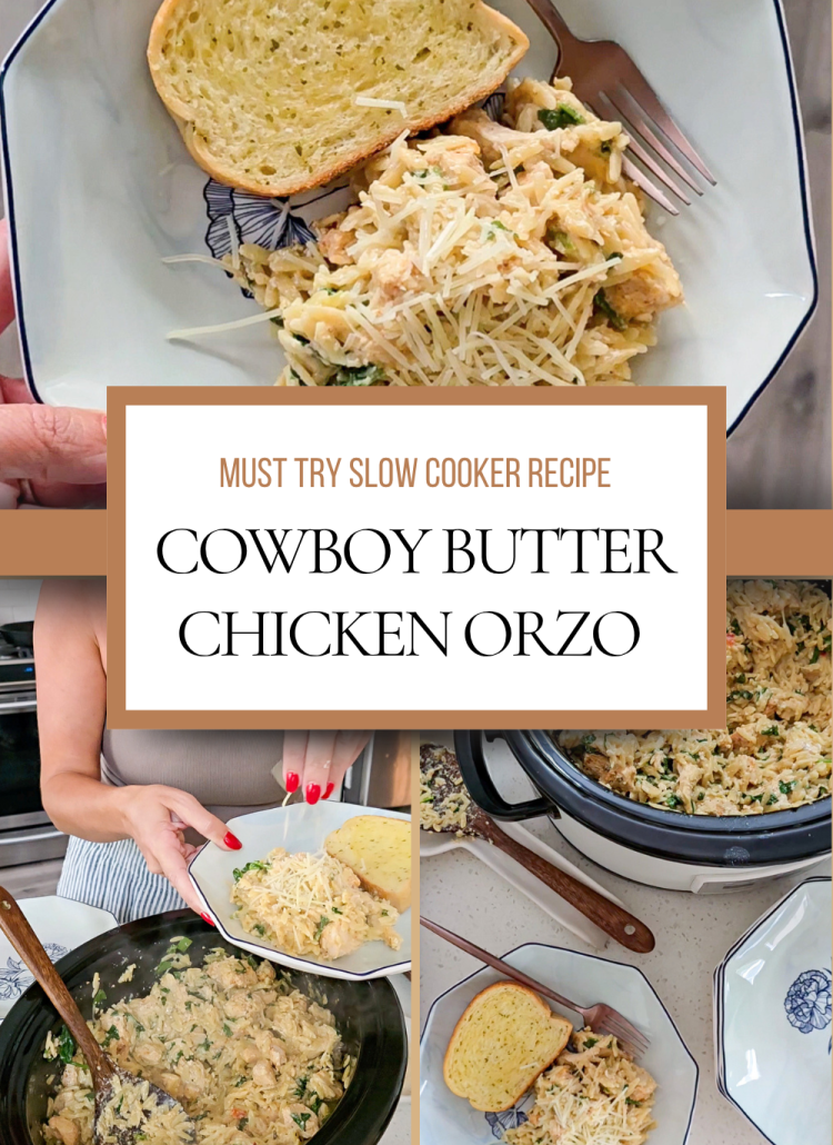 Slow Cooker Cowboy Butter Chicken Orzo Recipe A set it an forget it dinner option