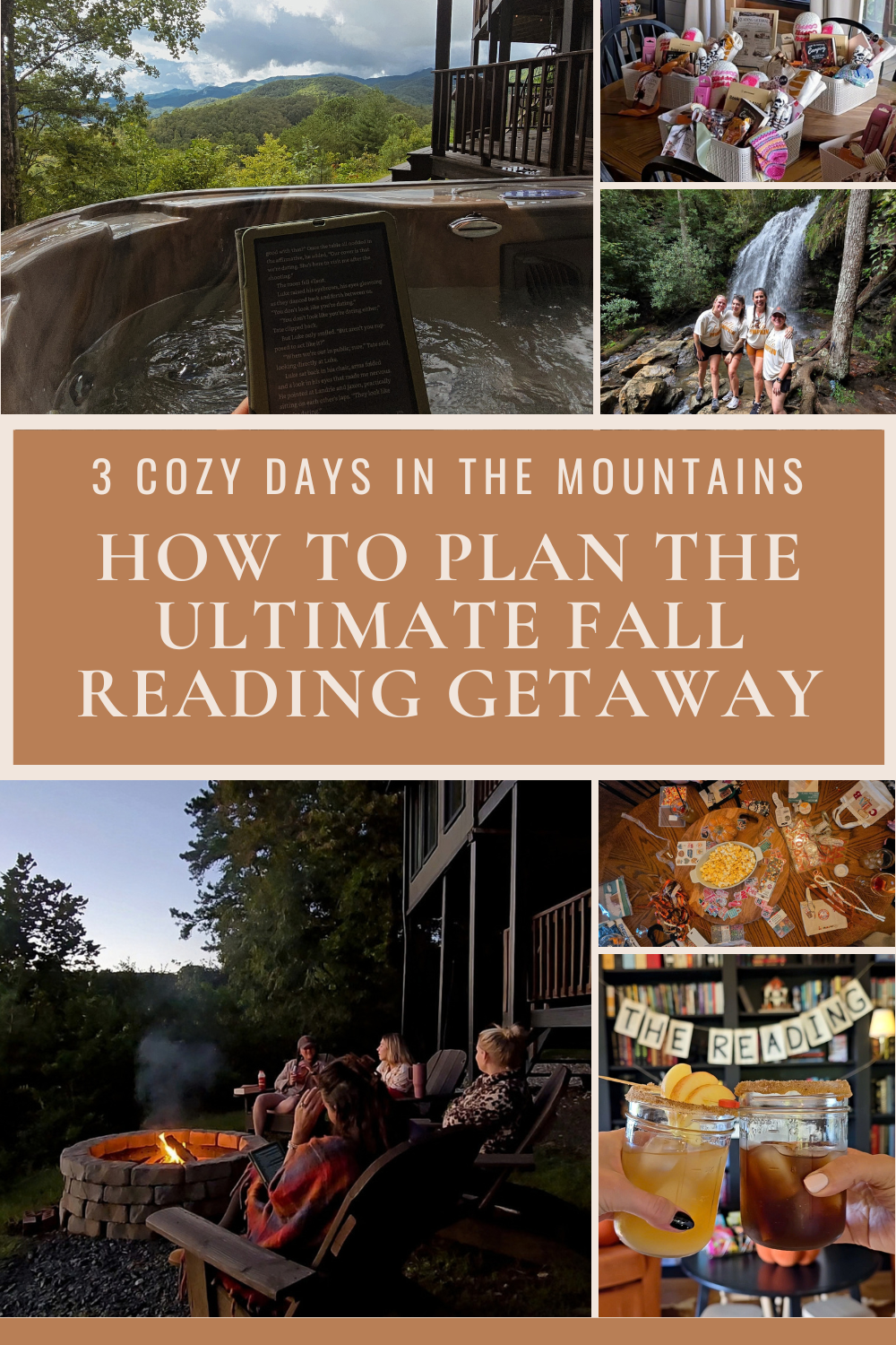 3 Cozy Days in the Mountains - How to plan the Ultimate Fall Reading Getaway. A vacation designed around reading and good company - every book-toker's dream