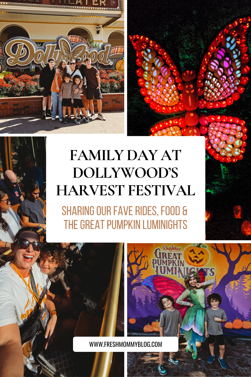 Family day at Dollywoods Harvest Festival - We are sharing our fave rides and foods - Plus the great pumpkin luminights